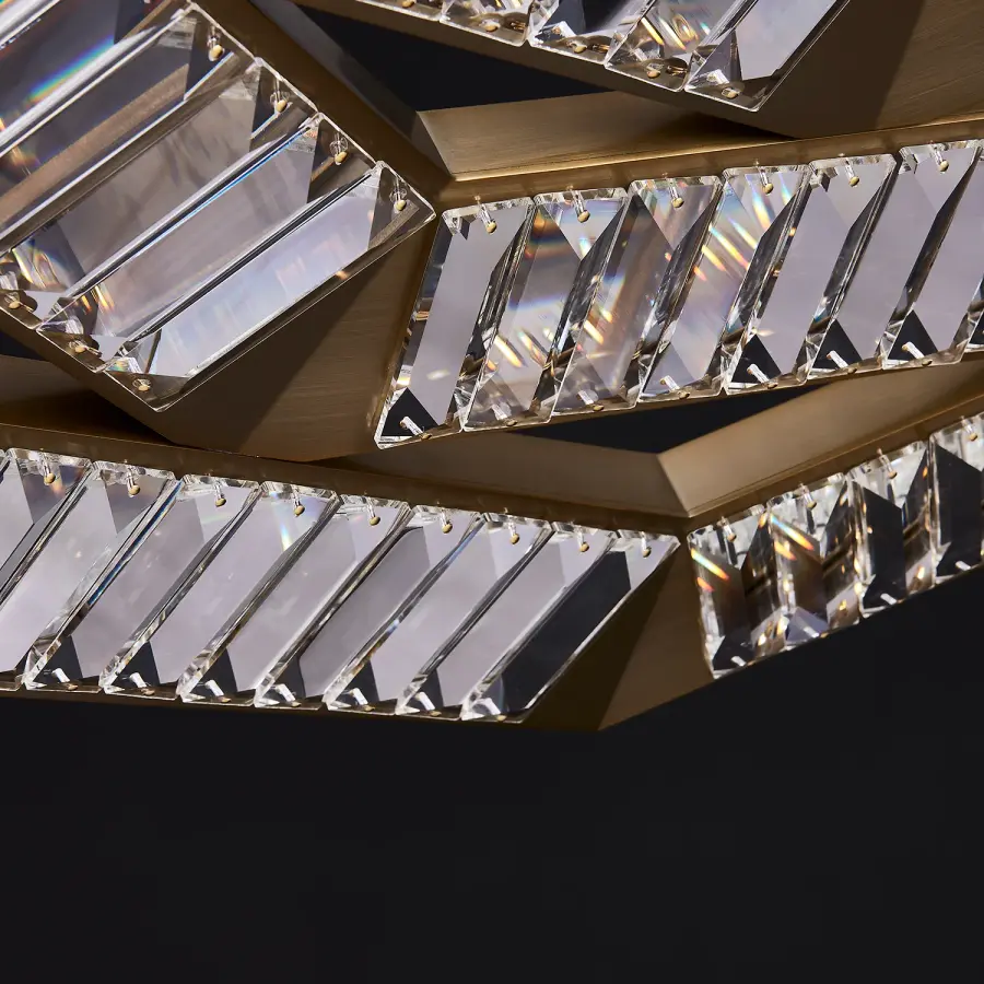 Tempo Large Pendant in Winter Brass - Image 3