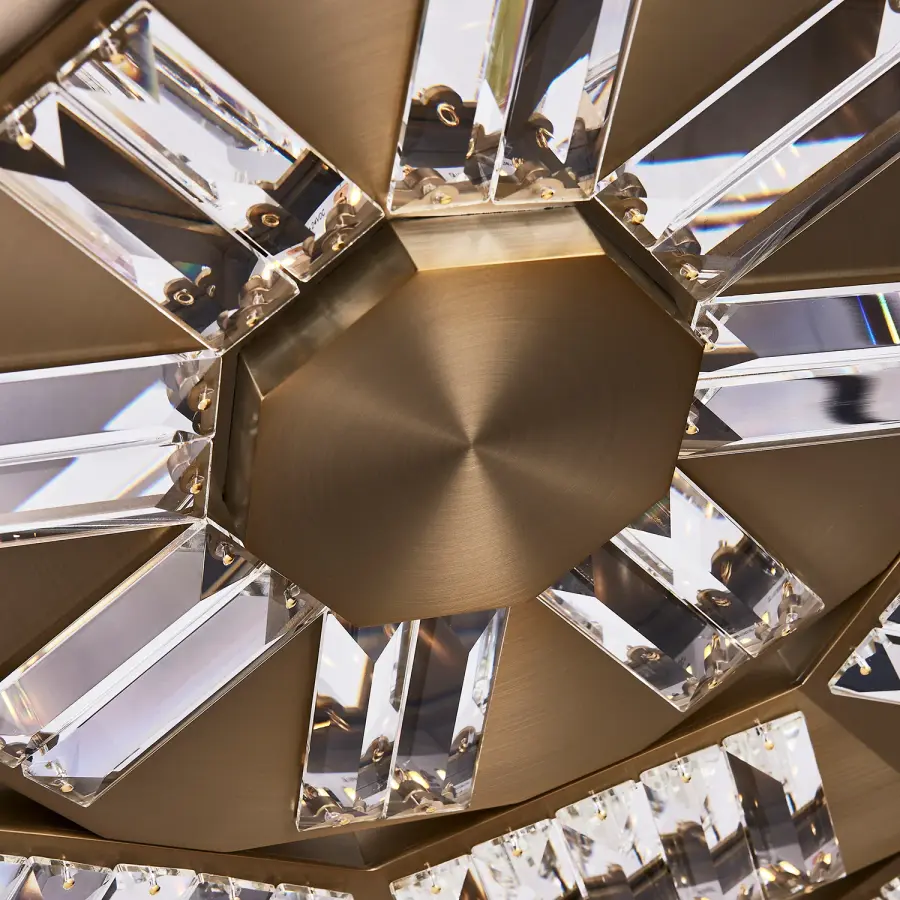 Tempo Large Pendant in Winter Brass - Image 4