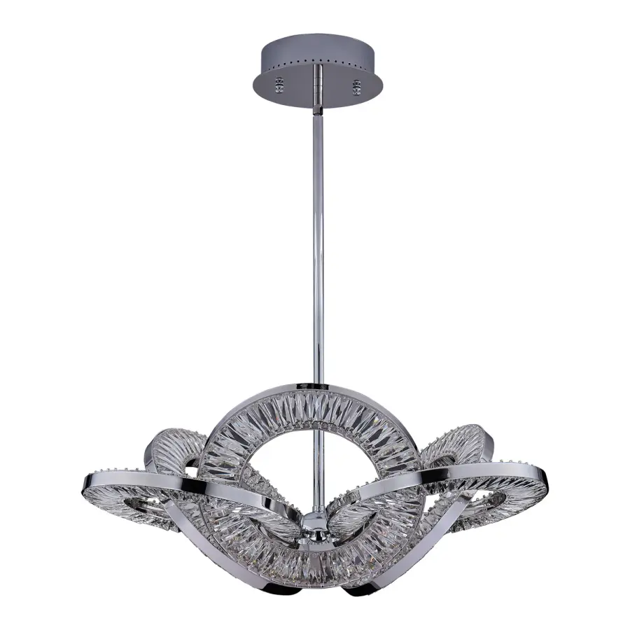 Rotondo Chrome Crystal Pendant - Image 4