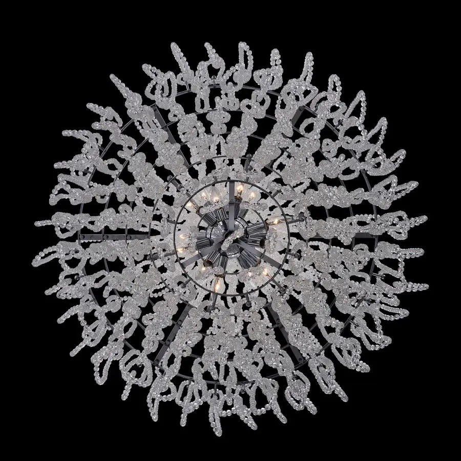 Loops 34" Empire Pendant with Firenze Crystal - Image 2