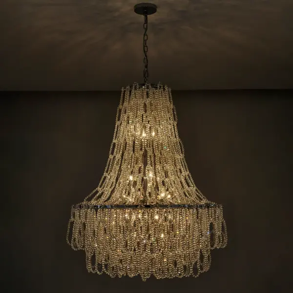 Loops 34" Empire Pendant with Firenze Crystal - Image 5