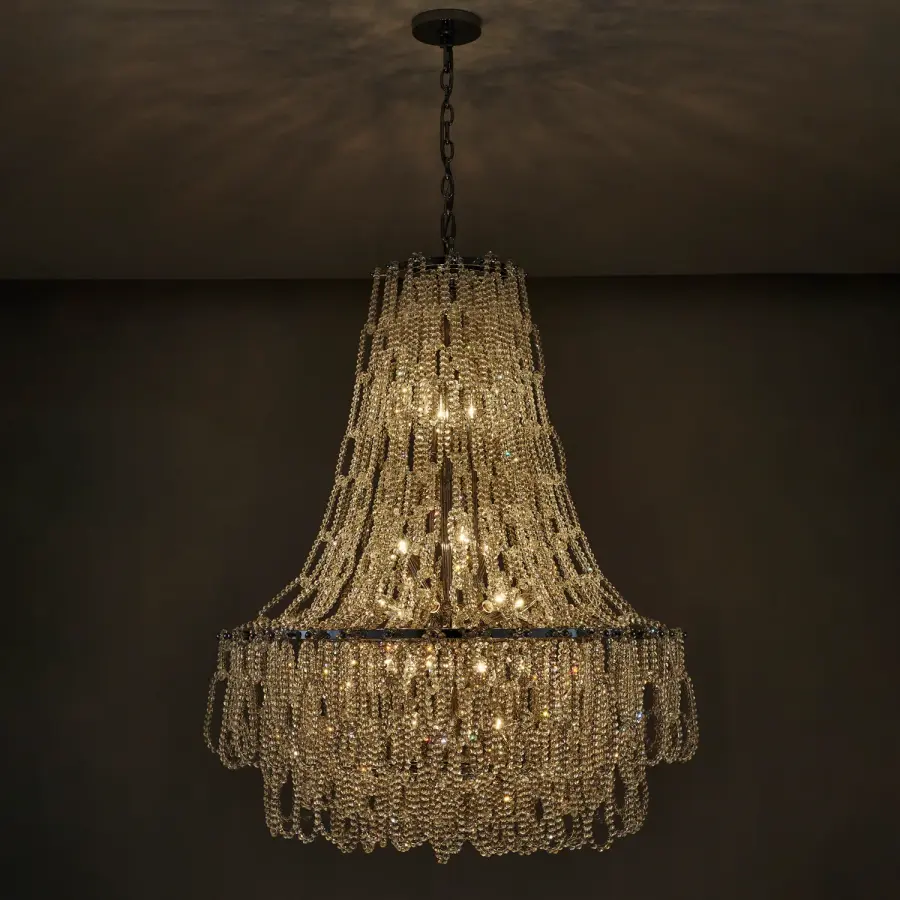 Loops 34" Empire Pendant with Firenze Crystal - Image 5