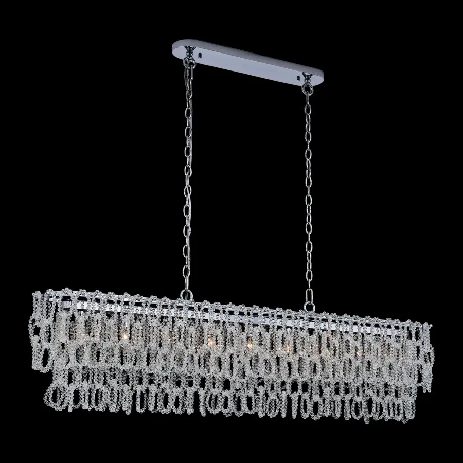 Loops Linear Pendant in Polished Chrome - Image 1