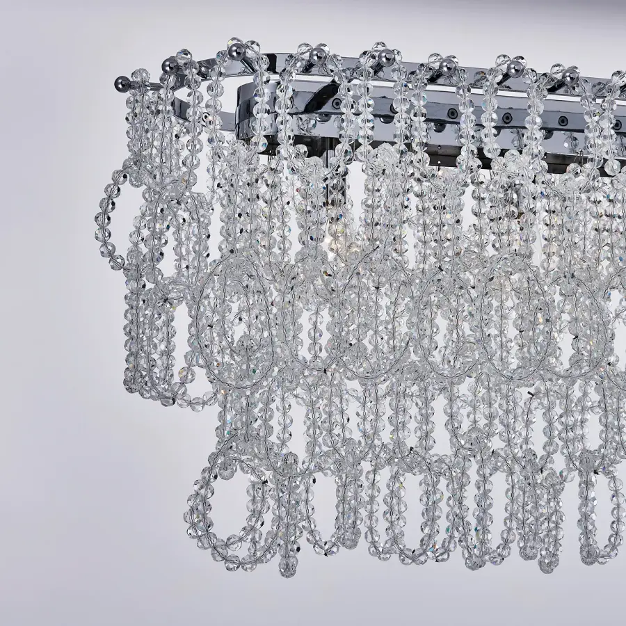 Loops Linear Pendant in Polished Chrome - Image 4