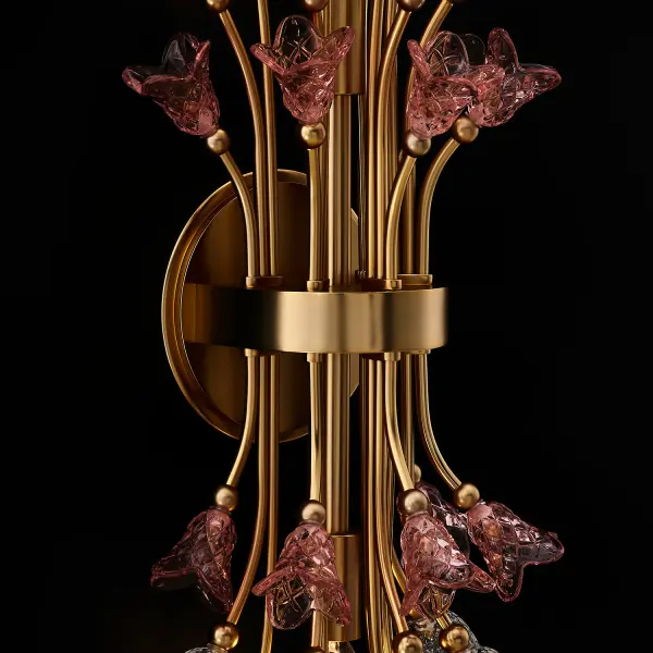 Bella Wall Sconce in Antique Brass - Image 3