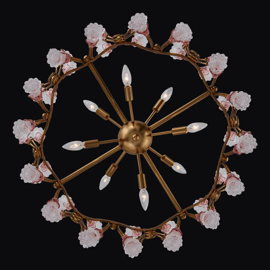 Bella 32" Pendant in Antique Brass - Image 2
