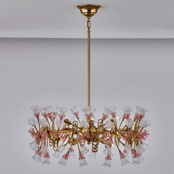 Bella 32" Pendant in Antique Brass - Image 5