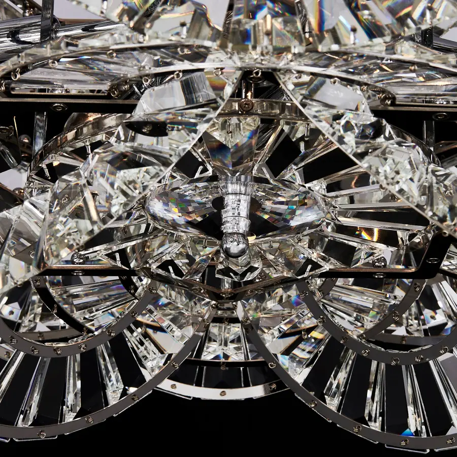 Luminoso 32" 14-Light Crystal Chandelier in Polished Chrome - Image 7