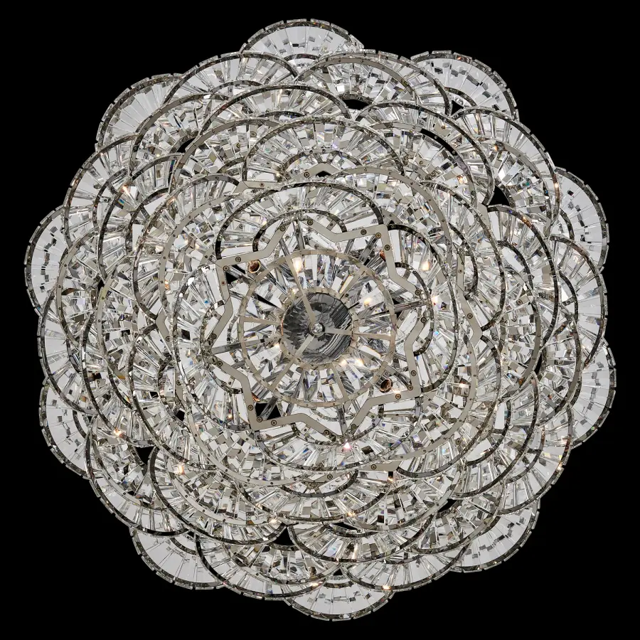 Luminoso 38" 18-Light Crystal Chandelier in Polished Chrome - Image 2