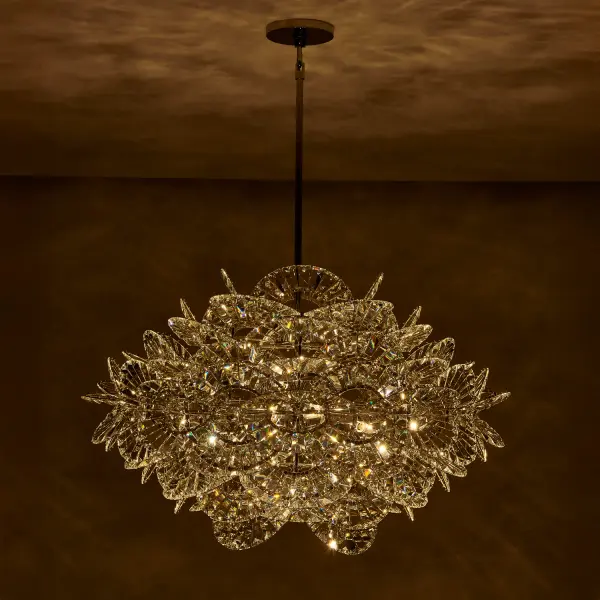 Luminoso 38" 18-Light Crystal Chandelier in Polished Chrome - Image 12