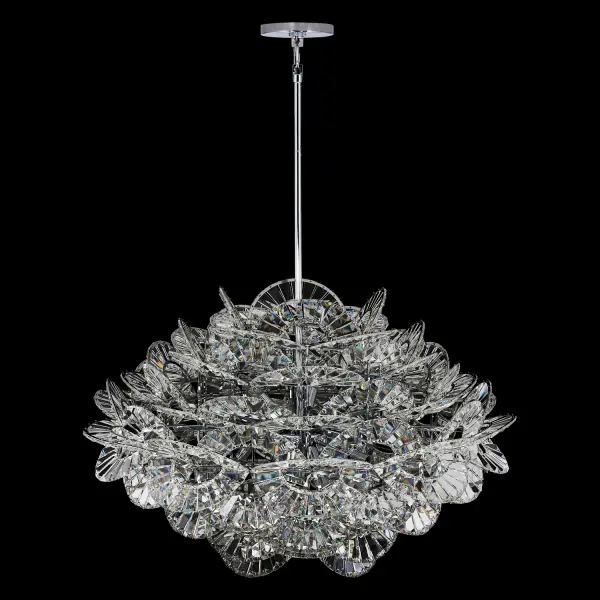 Luminoso 38" 18-Light Crystal Chandelier in Polished Chrome - Image 5