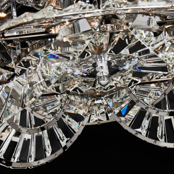 Luminoso 38" 18-Light Crystal Chandelier in Polished Chrome - Image 8