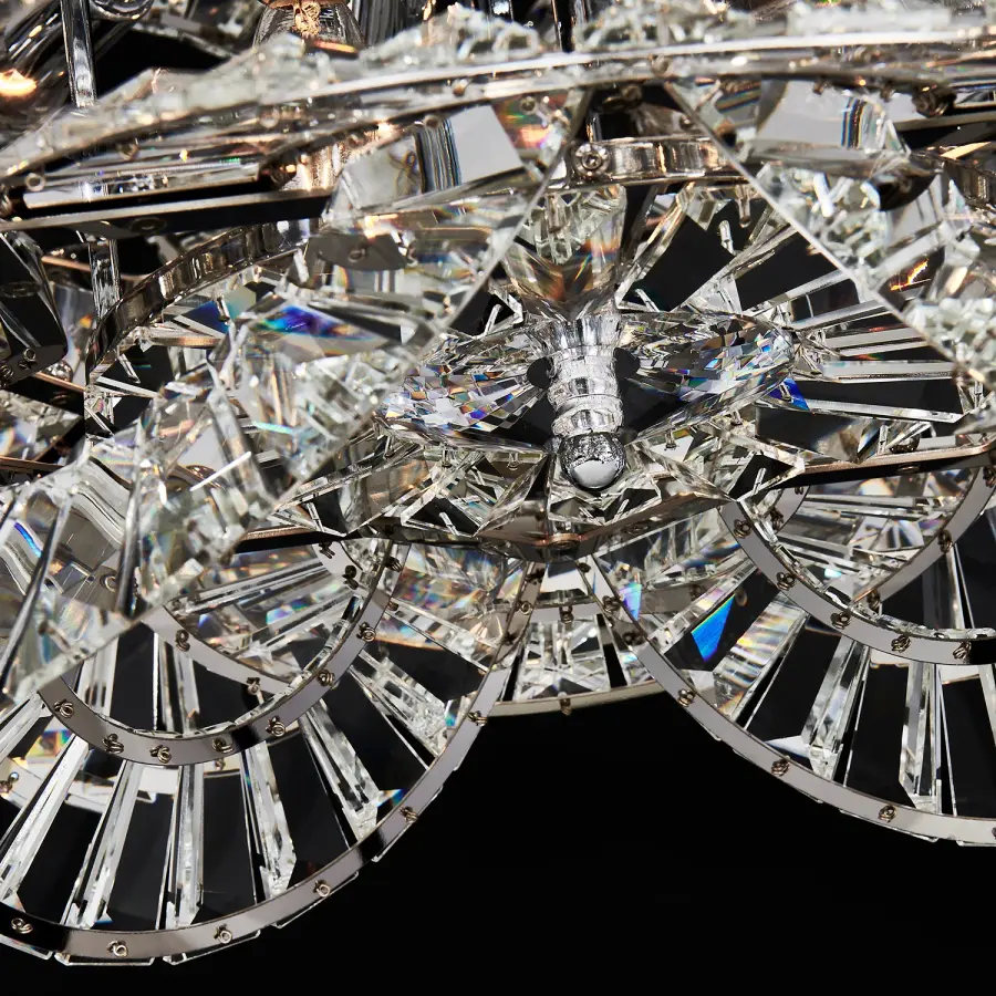 Luminoso 38" 18-Light Crystal Chandelier in Polished Chrome - Image 8
