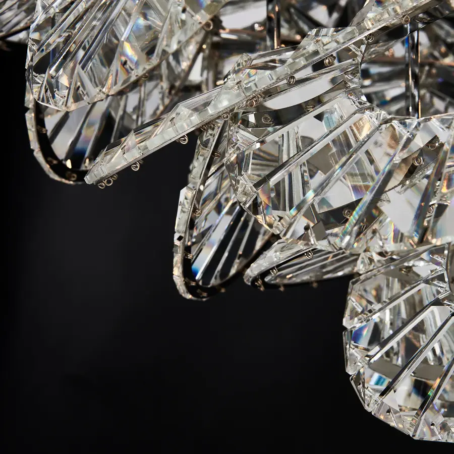 Luminoso 38" 18-Light Crystal Chandelier in Polished Chrome - Image 9
