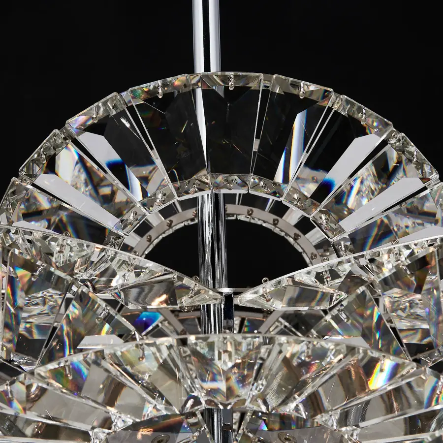 Luminoso 38" 18-Light Crystal Chandelier in Polished Chrome - Image 10