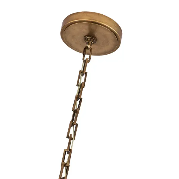 Bilancia 36" LED Crystal Chandelier in True Brass - Image 4
