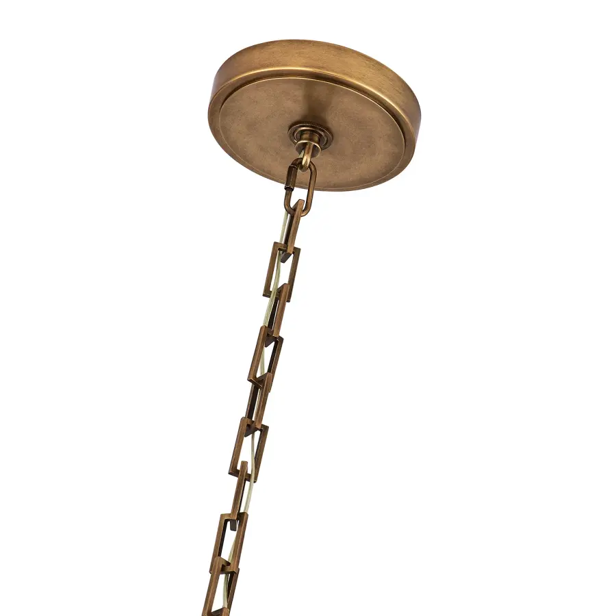 Bilancia 36" LED Crystal Chandelier in True Brass - Image 4