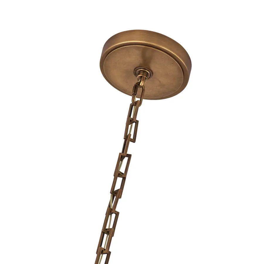 Bilancia 48-Inch LED Crystal Chandelier in True Brass - Image 4