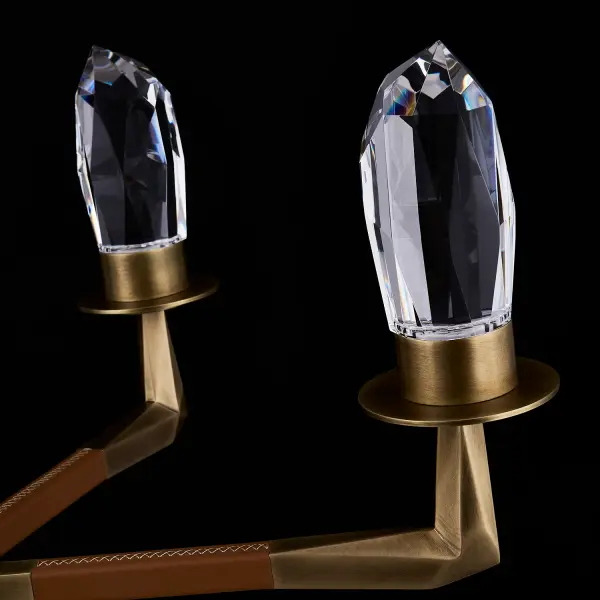 Misto 5-Light LED Chandelier in Satin Brass - Image 3