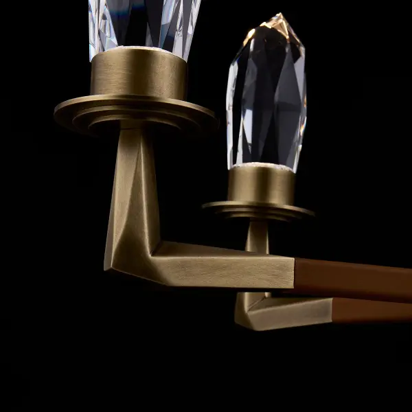 Misto 5-Light LED Chandelier in Satin Brass - Image 5