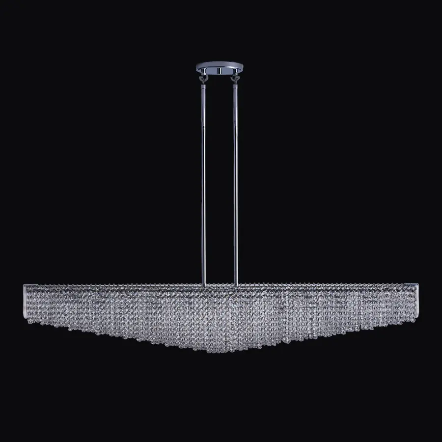 Elegant Linear Crystal Pendant Perfect for Kitchen Islands - Image 1