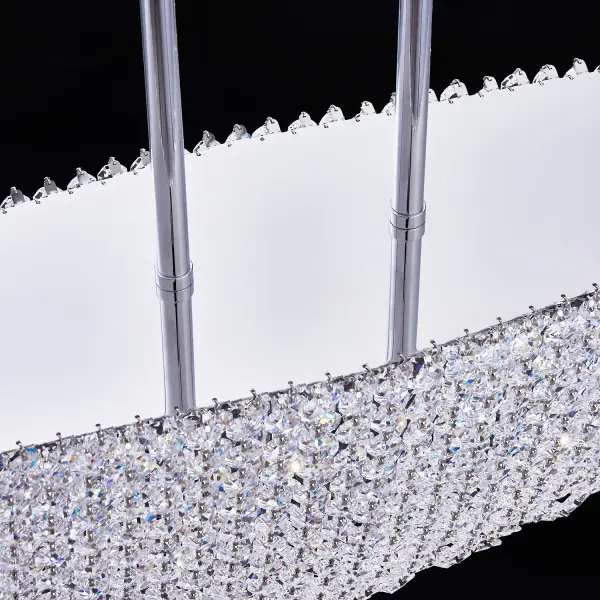 Elegant Linear Crystal Pendant Perfect for Kitchen Islands - Image 5