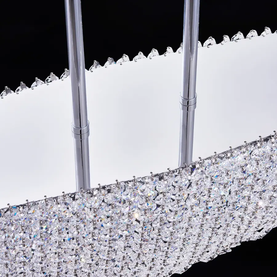 Elegant Linear Crystal Pendant Perfect for Kitchen Islands - Image 5