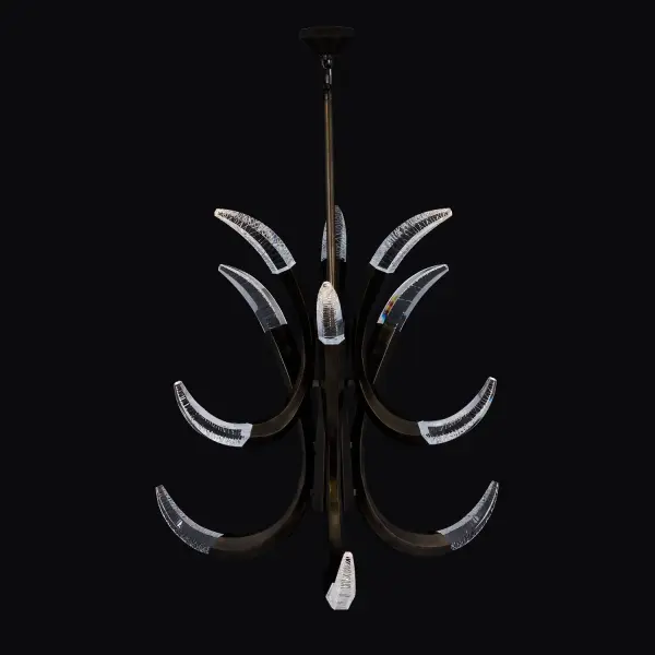The Corna 2-Tier LED Chandelier transforms spaces with its antler-inspired sculptural design, spanning 48 inches in diameter. Advanced LED technology delivers 5040 lumens of warm 3000K light with exceptional 90 CRI color rendering.