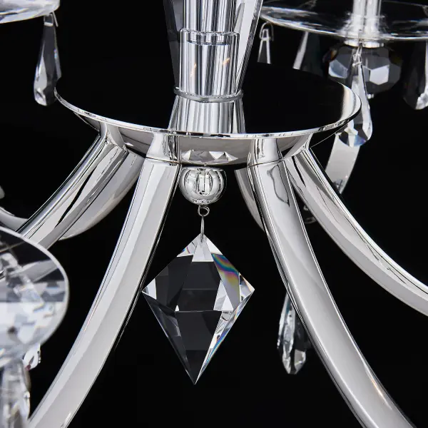 Passo 6-Light Crystal Chandelier in Polished Silver - Image 3