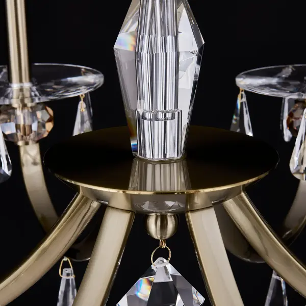 Passo 6-Light Crystal Chandelier in Champagne Gold - Image 4