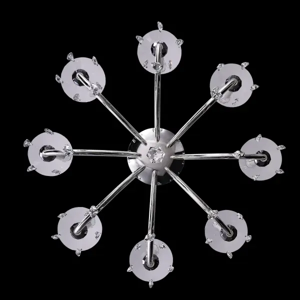 Passo 8-Light Crystal Chandelier in Polished Silver - Image 2