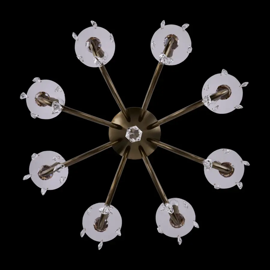 Passo 8-Light Crystal Chandelier in Champagne Gold - Image 2