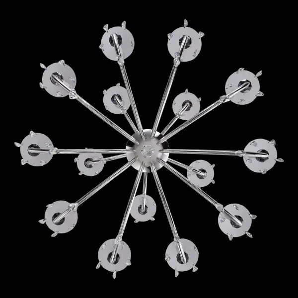 Passo 15-Light Crystal Chandelier in Polished Silver - Image 2