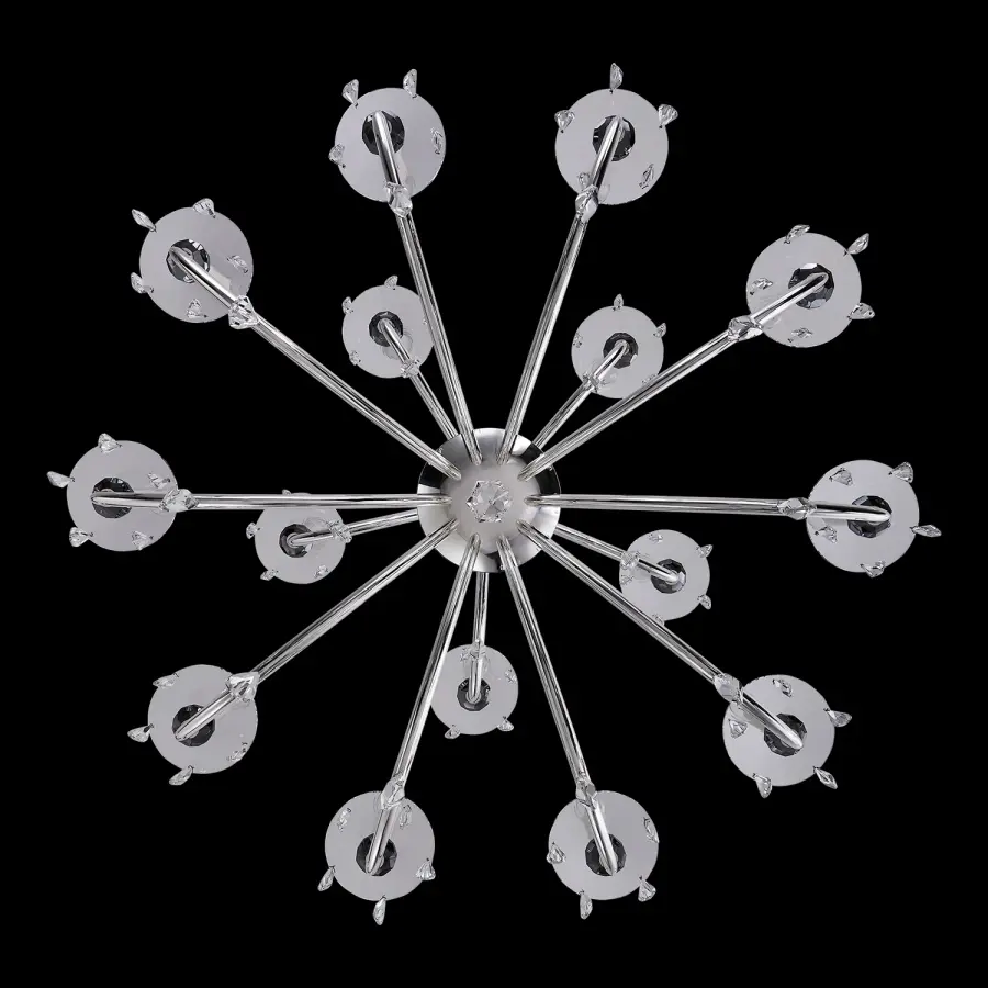 Passo 15-Light Crystal Chandelier in Polished Silver - Image 2