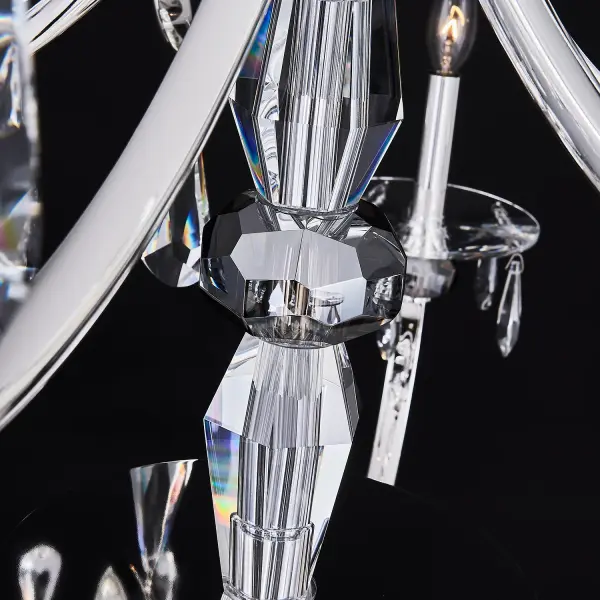 Passo 15-Light Crystal Chandelier in Polished Silver - Image 5
