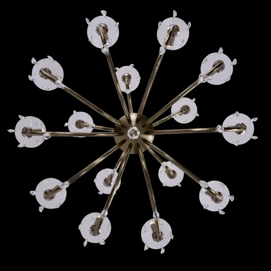 Passo 15-Light Crystal Chandelier in Champagne Gold - Image 2