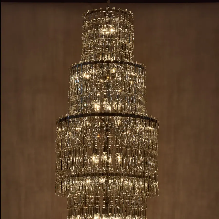 Catene Oversized Foyer Light in Polished Chrome - Image 4
