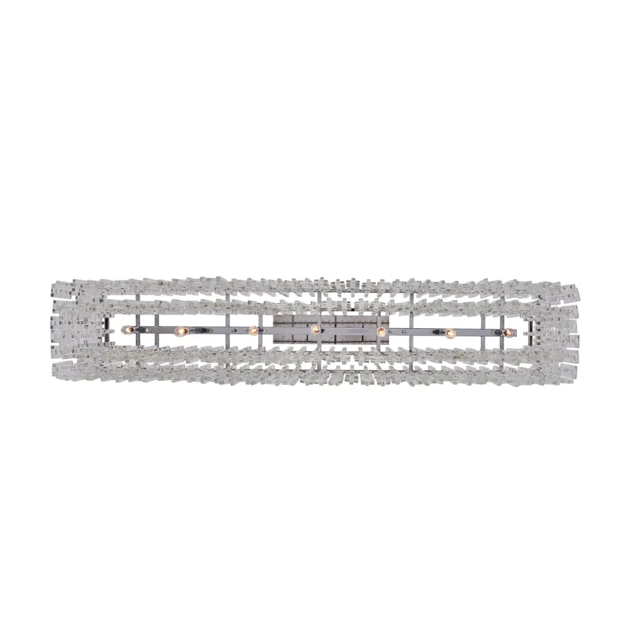 Catene 60" Crystal Linear Pendant in Polished Chrome - Image 3