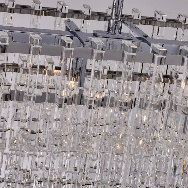 Catene 60" Crystal Linear Pendant in Polished Chrome - Image 5