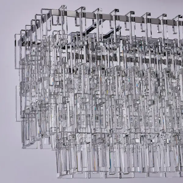 Catene 60" Crystal Linear Pendant in Polished Chrome - Image 7