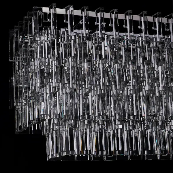 Catene 60" Crystal Linear Pendant in Polished Chrome - Image 8