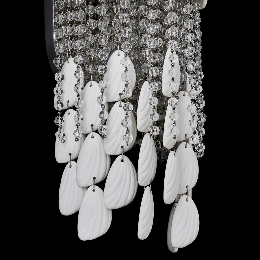 Farfalle 2-Light Crystal Wall Sconce in Brushed Champagne Gold - Image 11