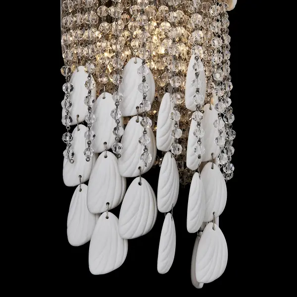 Farfalle 2-Light Crystal Wall Sconce in Brushed Champagne Gold - Image 12