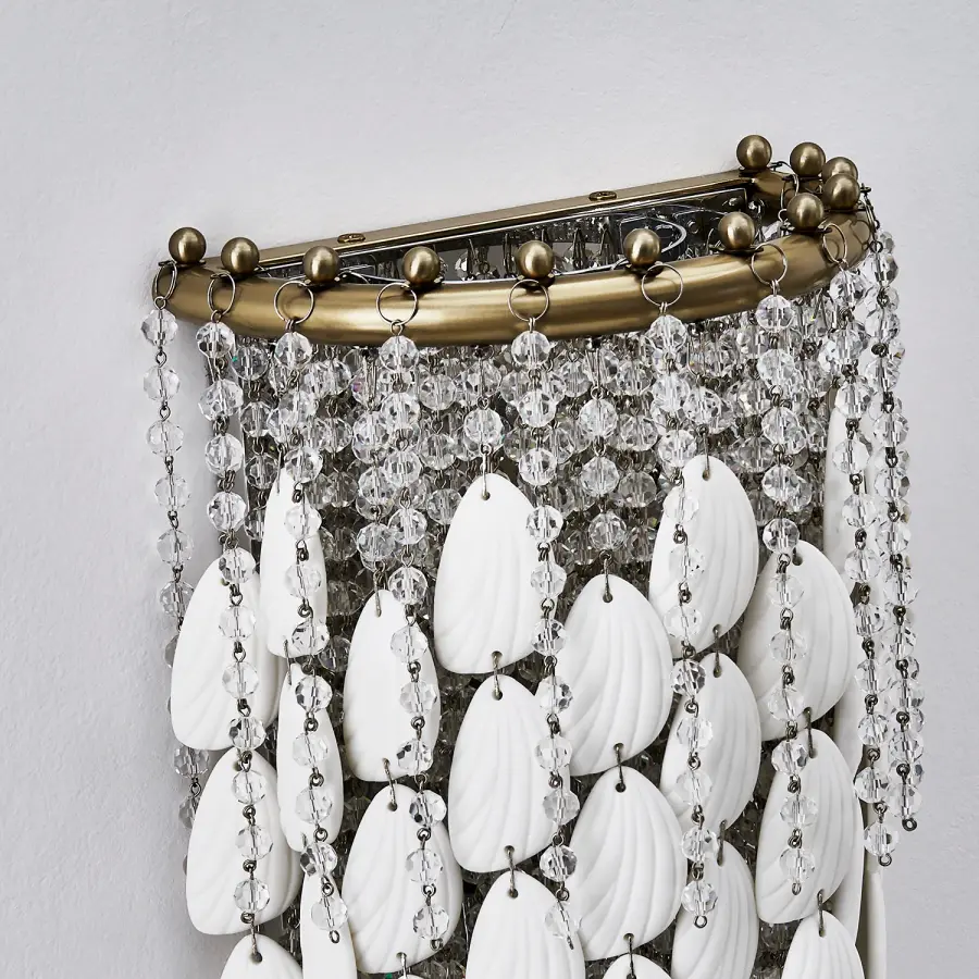 Farfalle 2-Light Crystal Wall Sconce in Brushed Champagne Gold - Image 13