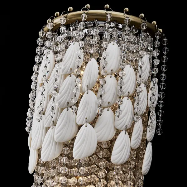 Farfalle 2-Light Crystal Wall Sconce in Brushed Champagne Gold - Image 14
