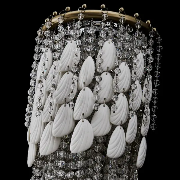 Farfalle 2-Light Crystal Wall Sconce in Brushed Champagne Gold - Image 15