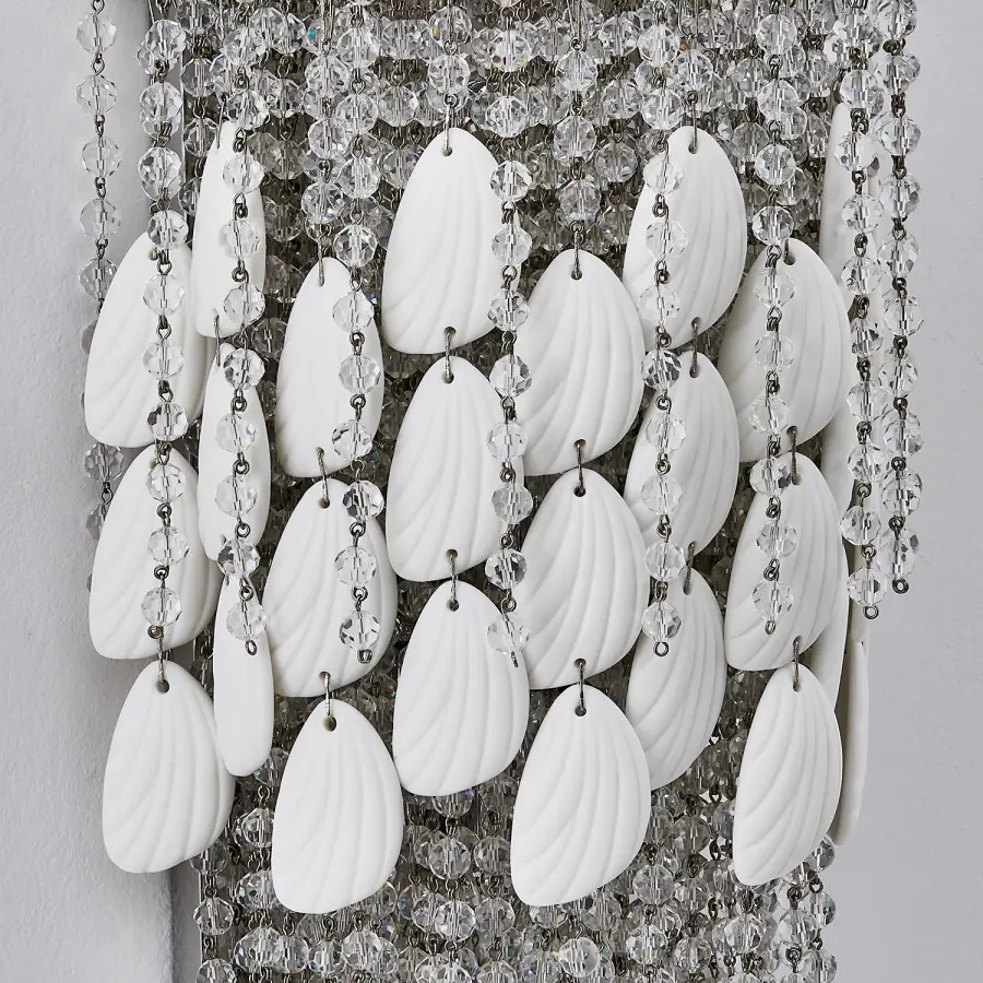 Farfalle 2-Light Crystal Wall Sconce in Brushed Champagne Gold - Image 17