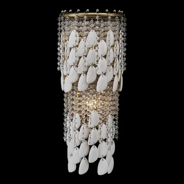 Farfalle 2-Light Crystal Wall Sconce in Brushed Champagne Gold - Image 19