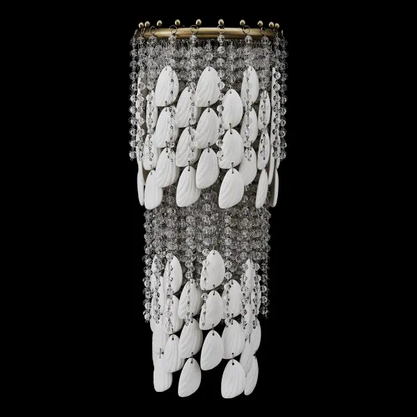 Farfalle 2-Light Crystal Wall Sconce in Brushed Champagne Gold - Image 20