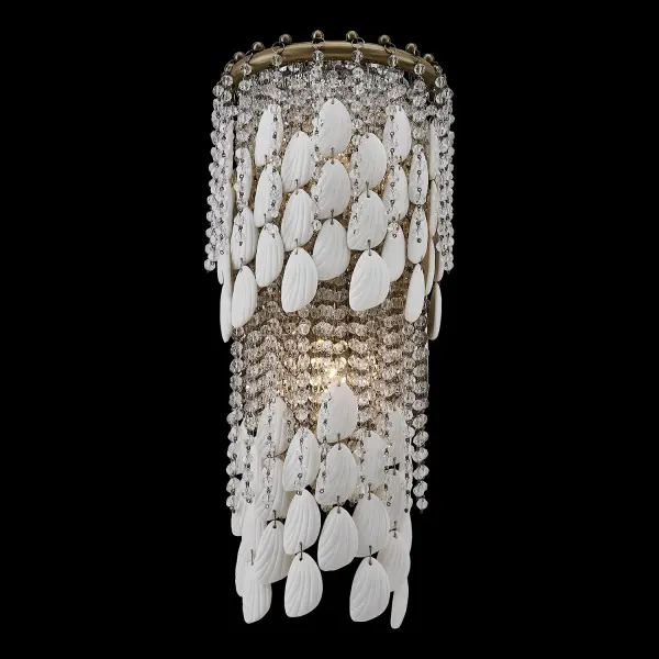 Farfalle 2-Light Crystal Wall Sconce in Brushed Champagne Gold - Image 21